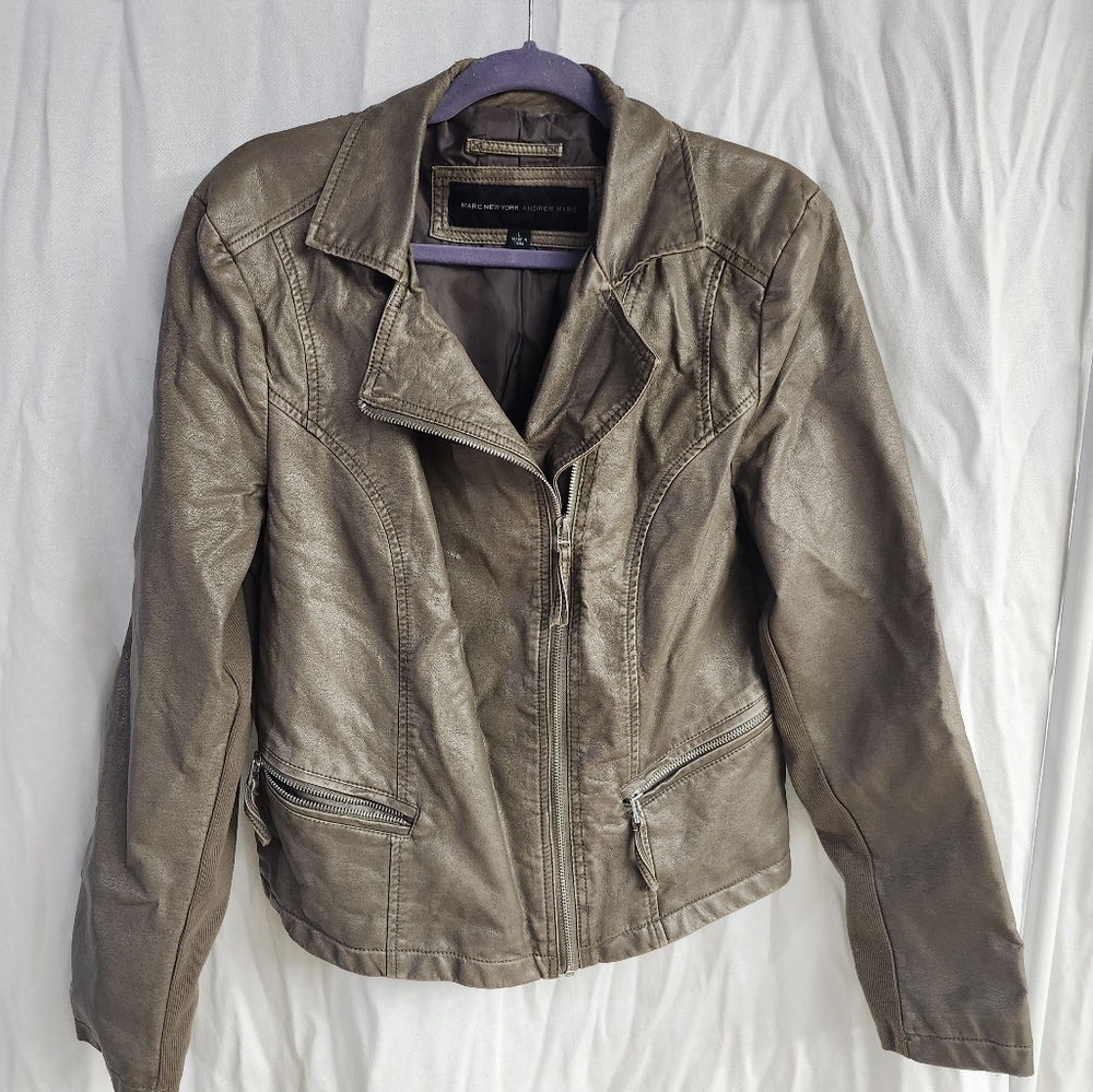 Marc New York Faux Leather Moto Jacket